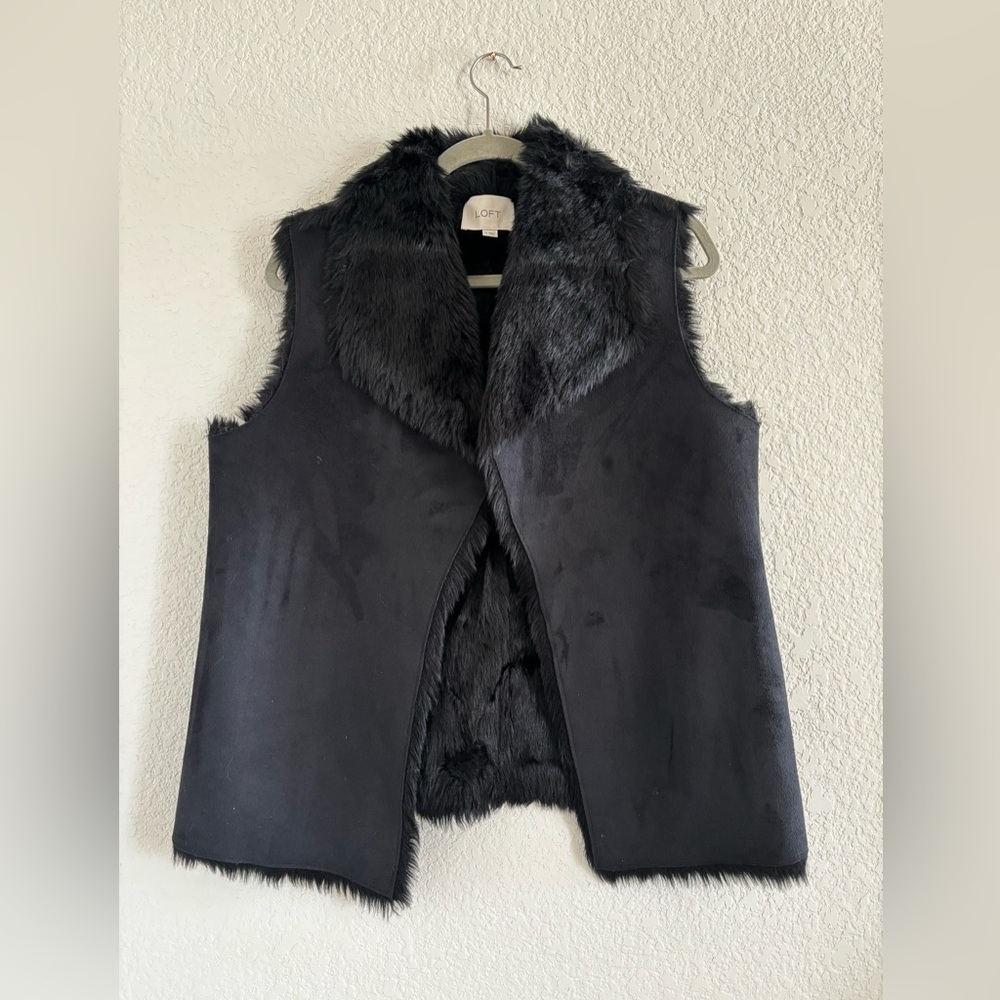 Faux fur & shearling vest